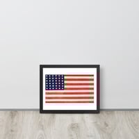 Vintage American Flag United States Framed poster - Thumbnail 2