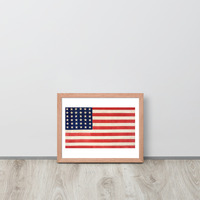 Vintage American Flag United States Framed poster - Thumbnail 8