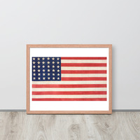 Vintage American Flag United States Framed poster - Thumbnail 11