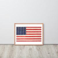 Vintage American Flag United States Framed poster - Thumbnail 12