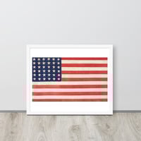 Vintage American Flag United States Framed poster - Thumbnail 18