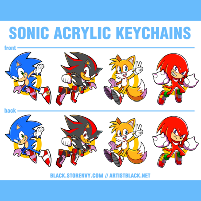 Sonic Acrylic Keychains