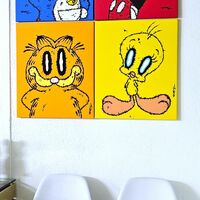 📺 Painting "Corrupted Blue Cat" by Celipe Perroloco - Thumbnail 4