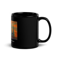 Black Glossy Mug, black ceramic mug, mugs lover, cafe, mugs lover - Thumbnail 1