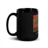 Black Glossy Mug, black ceramic mug, mugs lover, cafe, mugs lover - Thumbnail 3