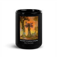 Black Glossy Mug,coffee mugs, design mugs,black mugs, - Thumbnail 5