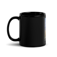 Black Glossy Mug, black ceramic mug, mug lover, cafe, mugs lover - Thumbnail 2