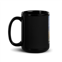 Black Glossy Mug, black ceramic mug, mug lover, cafe, mugs lover - Thumbnail 3