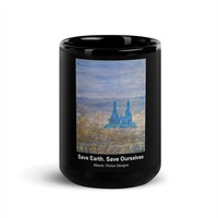 Black Glossy Mug, black ceramic mug, mug lover, cafe, mugs lover - Thumbnail 5