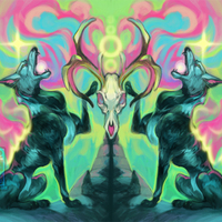 Black Dogs UV Tapestry  - Thumbnail 3