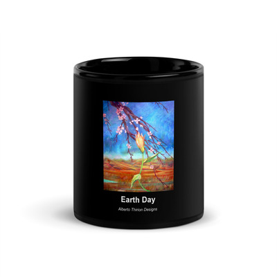 Black glossy mug,coffee mug design