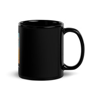 Black Glossy Mug,coffee mugs, design mugs,black mugs, - Thumbnail 1