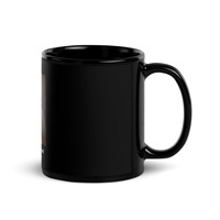 Black Glossy Mug,coffee mugs, design mugs,black mugs, - Thumbnail 1