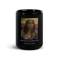 Black Glossy Mug,coffee mugs, design mugs,black mugs, - Thumbnail 5