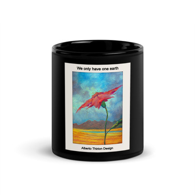 Black glossy mug,coffee mug design