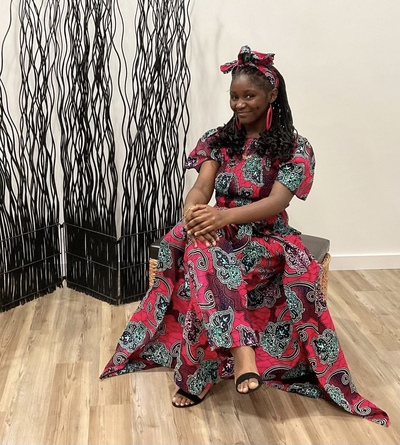 Pants set w/ attached skirt tail