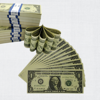 Prop Money 6 Kinds ( $100+$50+ $20+ $10 +$5 +$1) Assorted 175 Pieces fake dollar,video,gifts,poker Double sided.Full print - Thumbnail 6