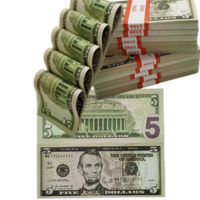 Fake Bill 200 Pieces X ( $100+$50+ $20+ $10 +$5 +$1) 6 Kinds for Pranks  Double sided fake bills - Thumbnail 5