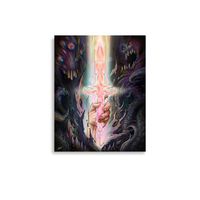 Spirit sword- triptych.3. poster print . 