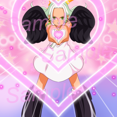 One piece "s-snake" *holographic* autographed print