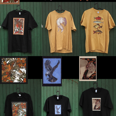 T-shirt: borzoi black