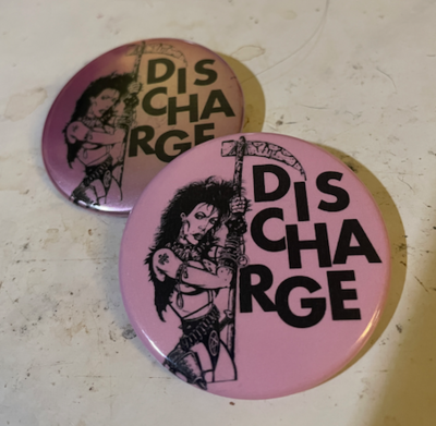 Discharge Pin Badge