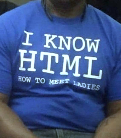 Free Shipping-I KNOW HTML TEE