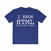 Free Shipping-I KNOW HTML TEE - Thumbnail 1