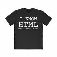 Free Shipping-I KNOW HTML TEE - Thumbnail 3