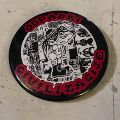 Odpadki civilizacije pin badge