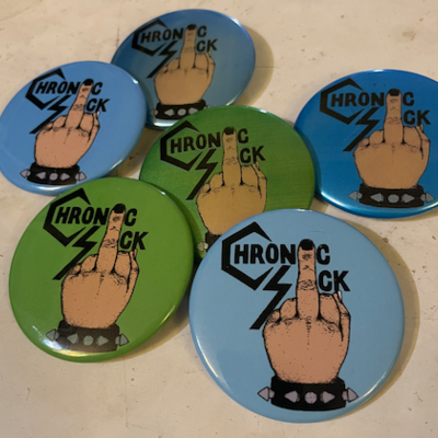 Chronic sick pin badge
