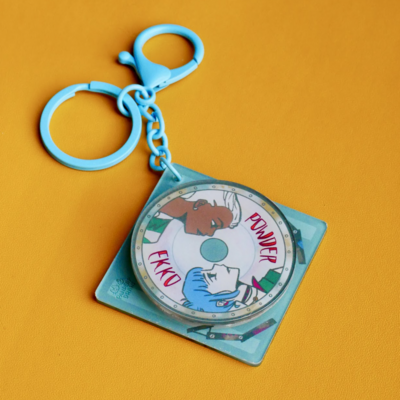 Timebomb spinning keychain