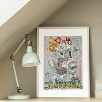 A3 Handfinished Print Crossover by Judas Arrieta and Dhani Barragan "Bart" - Thumbnail 4