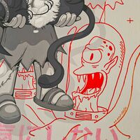 A3 Handfinished Print Crossover by Judas Arrieta and Dhani Barragan "Lisa"  - Thumbnail 3