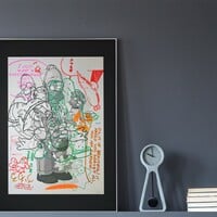 A3 Handfinished Print Crossover by Judas Arrieta and Dhani Barragan "Homer"  - Thumbnail 4