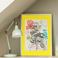 A3 Handfinished Print Crossover by Judas Arrieta and Dhani Barragan "Wiggum"  - Thumbnail 5