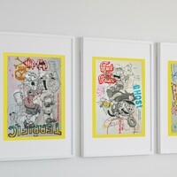 A3 Handfinished Print Crossover by Judas Arrieta and Dhani Barragan "Bart" - Thumbnail 8