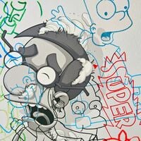 A3 Handfinished Print Crossover by Judas Arrieta and Dhani Barragan "Milhouse"  - Thumbnail 2