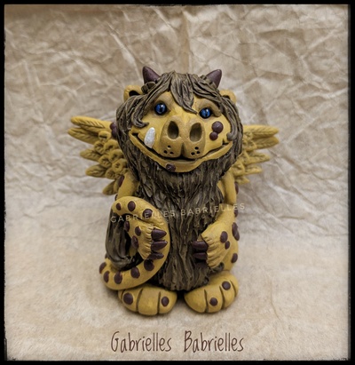 Leo Dragon zodiac sign horoscope sculpture polymer clay 