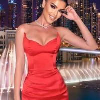 Mermaid Strapless Red Stain Leg Split Evening Gowns  - Thumbnail 1