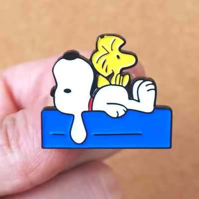 *free shipping*snoopy woodstock pin 