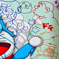 A3 Handfinished Print Crossover by Judas Arrieta and Dhani Barragan "Dora Blue"  - Thumbnail 2