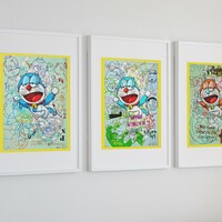 A3 Handfinished Print Crossover by Judas Arrieta and Dhani Barragan "Dora Turquoise"  - Thumbnail 6