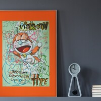 A3 Handfinished Print Crossover by Judas Arrieta and Dhani Barragan "Dora Coral"  - Thumbnail 5