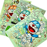 A3 Handfinished Print Crossover by Judas Arrieta and Dhani Barragan "Dora Coral"  - Thumbnail 7