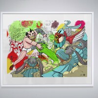 A3 Print Crossover by Judas Arrieta and Dhani Barragan  "HAPPY TOYGETHER"  - Thumbnail 1
