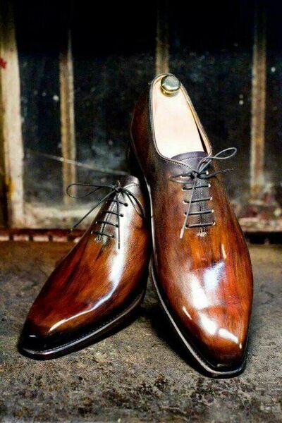 Outstanding Culture Brown Base Finishing Derbey Lace Up Dress Shoes