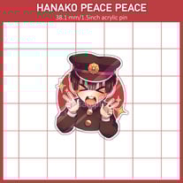 Hanako Peace Peace Acrylic Pin