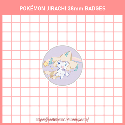 Pokémon Jirachi Badges