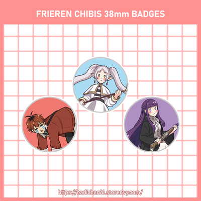 Frieren Chibi Badges